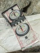 SE CC45-6 Map Compass With Sighting Mirror Glowing Markers & Lanyard