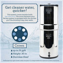Crown Berkey CRN8X4-BB 6 Gal. Water Purifier With 4 Filters