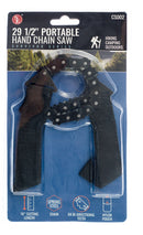SE CS002 Heavy Duty Portable Hand Chain Saw in a Pouch, 18" Saw Length
