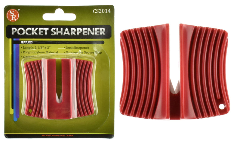 Pocket-Sized Dual Ceramic Sharpener 2-1/4" x 13/16" x 2"