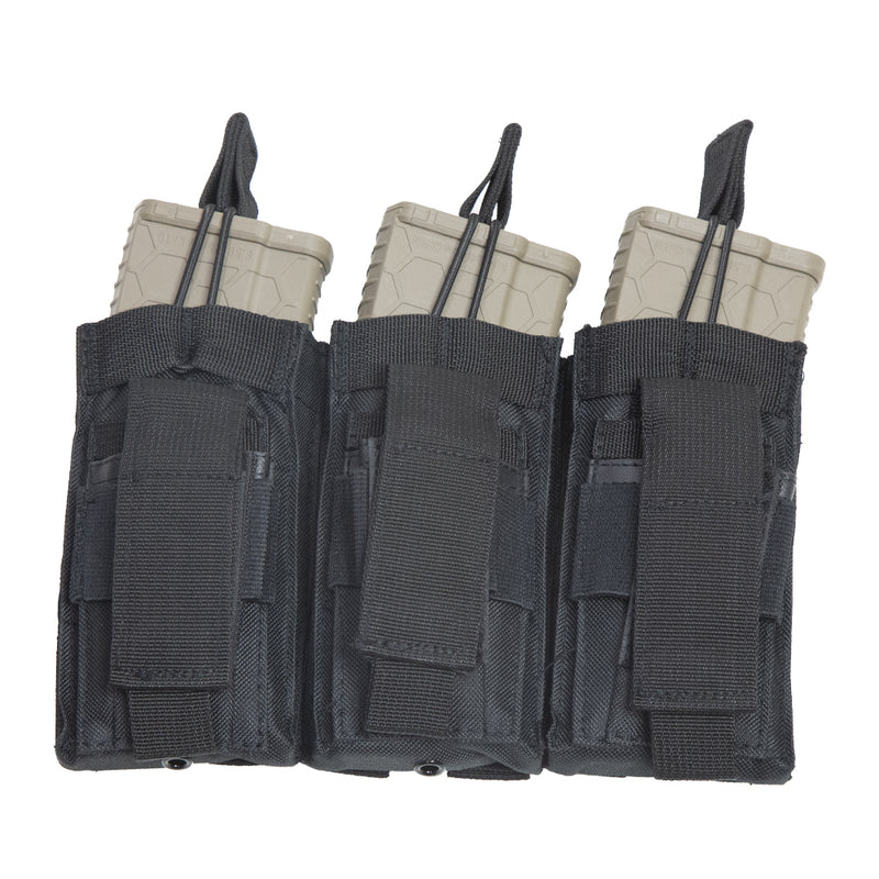 VISM by NcSTAR Triple AR/Pistol Mag Pouch - BLACK