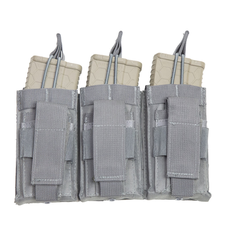 VISM by NcSTAR Triple AR/Pistol Mag Pouch - URBAN GRAY