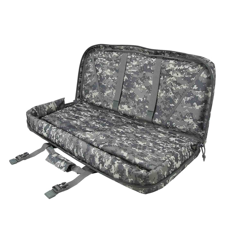 VISM by NcSTAR CVCPD2962D-28 DELUXE CASE WITH 3 ACCESSORY POCKETS (28"L X 13"H) DIGITAL CAMO Open Image