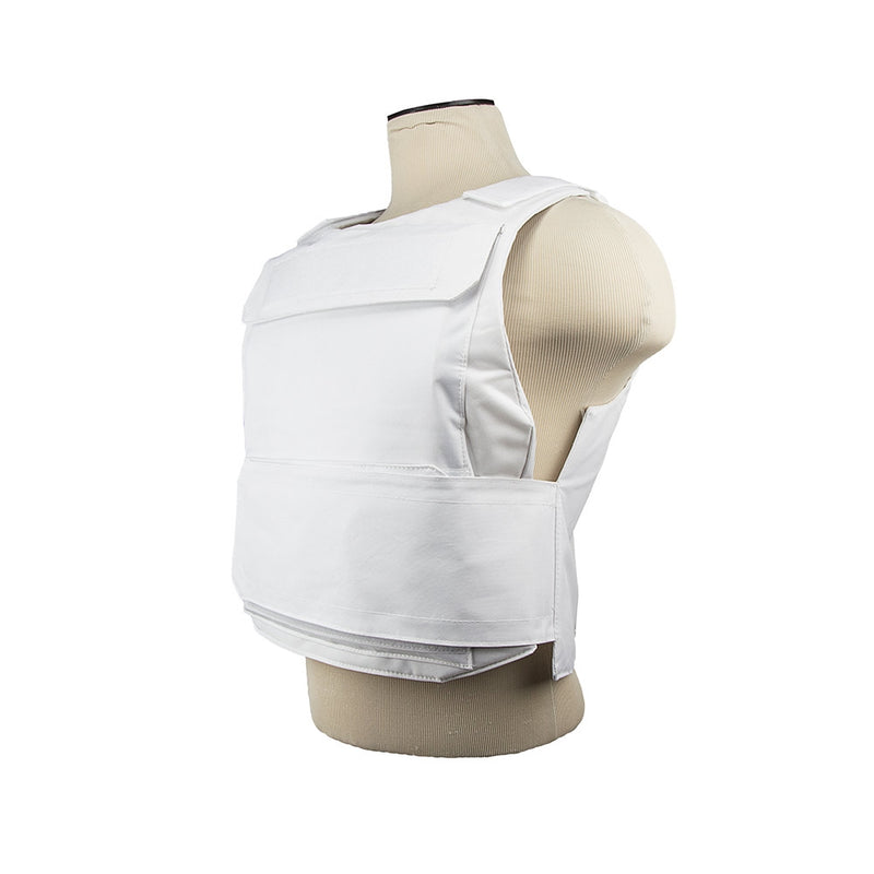 VISM by NcSTAR CVPCVD2975WH Discreet Plate Carrier (UP TO 11"x14" Armor Plate Pocket) MED-2XL White