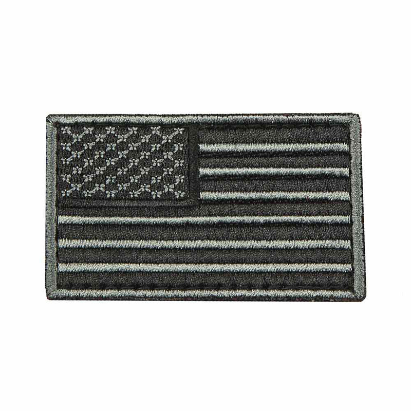 NcStar USA Flag Morale Patch Black Embroidered