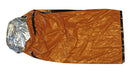SE EB122OR Orange Heavy Duty Emergency Aluminized PE Sleeping Bag 84" x 36"