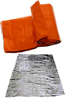 SE EB122OR Orange Heavy Duty Emergency Aluminized PE Sleeping Bag 84" x 36"