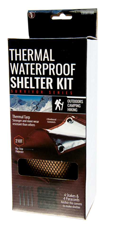 SE EB5877BR Waterproof Thermal Shelter Kit Survivor Series