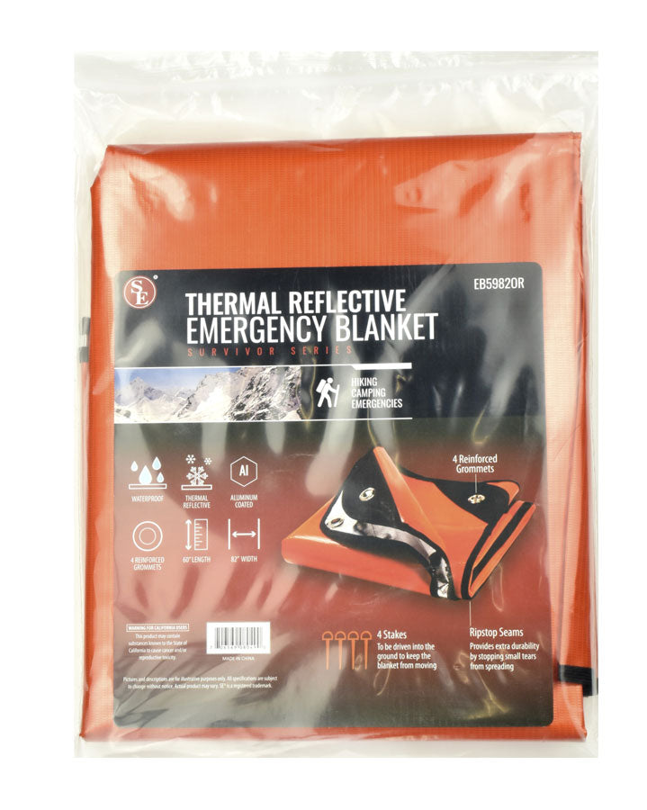 SE-EB59820R Thermal Reflective Emergency Blanket Survivor Series