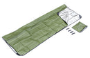 SE EB5984GN-KIT Green Extra Thick Double Sided Thermal Blanket with 4pc Set of Paracords and Pegs