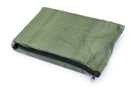 SE EB5984GN-KIT Green Extra Thick Double Sided Thermal Blanket with 4pc Set of Paracords and Pegs