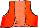 SE EP122OR-DP Disposable Safety Vest (Orange), PVC, Water Resistant, One Size Fits Most