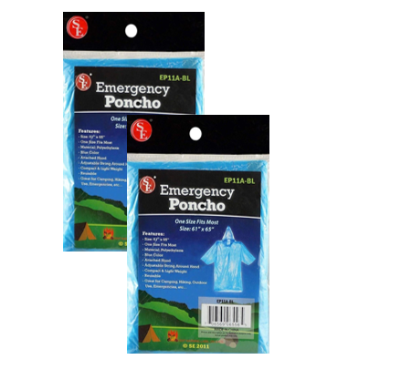 Emergency Poncho/ 2 pack