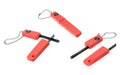 SE FS379 3-in-1 Firestarter with Ball Keychain (Compass, Flint & Striker & Whistle)