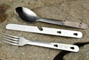 SE 4-IN-1 Stainless Steel Utensil Set Spoon Fork Knife Bottle Opener