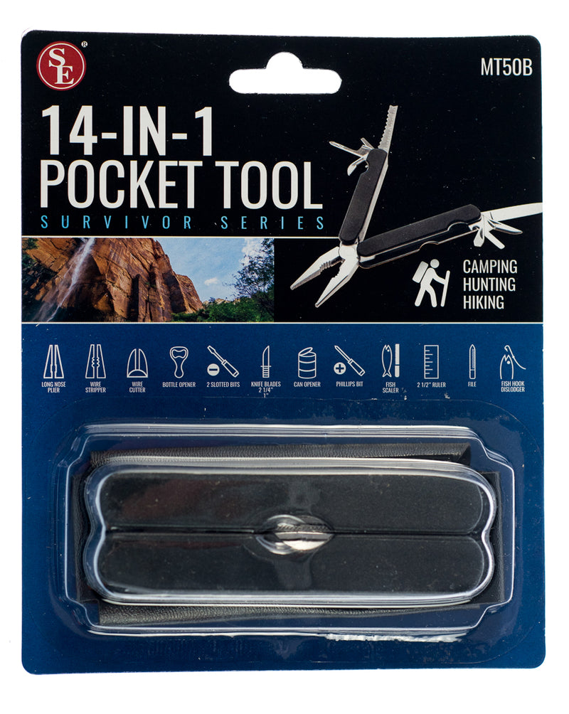 SE MT50B 14-IN-1 Multi-Functional Pocket Tool