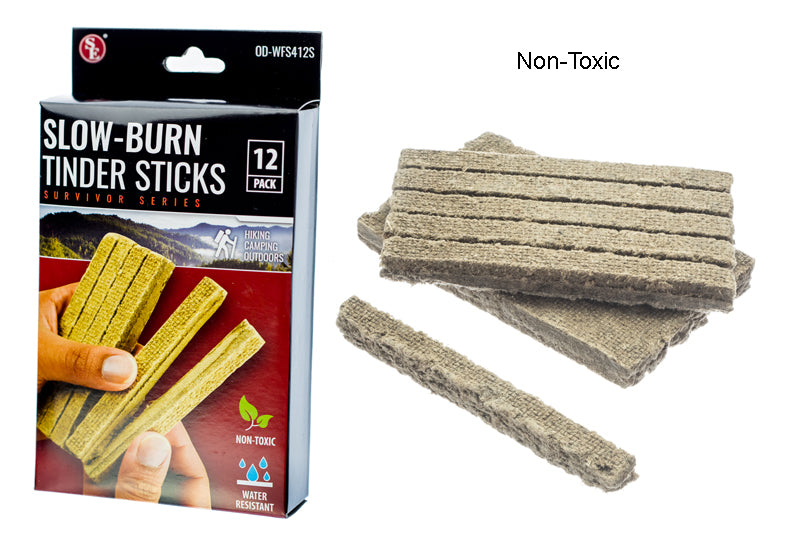 SE Slow-Burn Water Resistant Tinder Sticks Fire Sticks pkg of 12