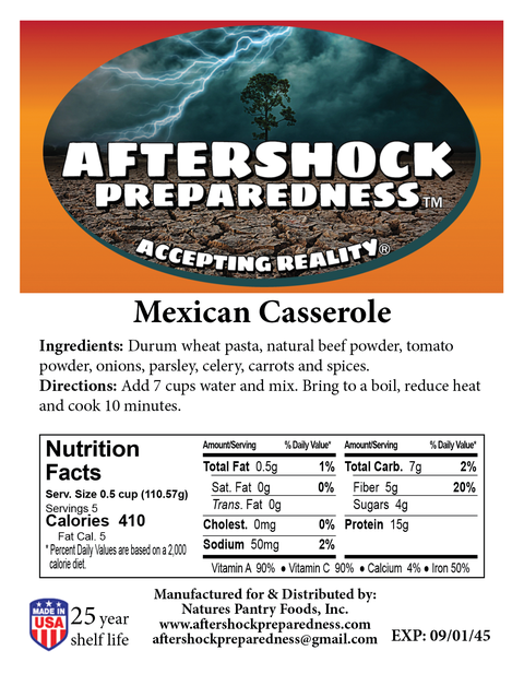 Aftershock 24 Hour Southwest Emergency Food Kit