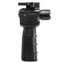 VISM by NcSTAR VAQVGFLGV2 GEN2 QR Vertical Grip with Strobe FlashLight & Green Laser