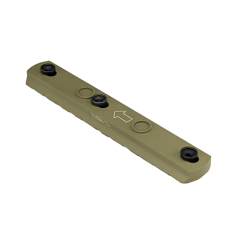 VISM by NcSTAR VMKM6T KeyMod Picatinny Rail - 6 KM Slots Tan