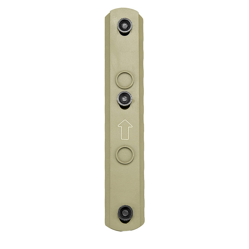 VISM by NcSTAR VMKM6T KeyMod Picatinny Rail - 6 KM Slots Tan