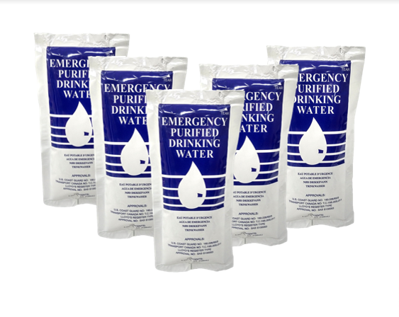 SOS Emergency Purified Drinking Water/ 5 pack