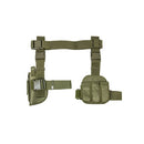 VISM by NcSTAR CV2908G 3PCS DROP LEG GUN HOLSTER AND MAGAZINE HOLDER/GREEN (814108017903)