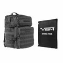 LEVEL IIIA VISM by NcSTAR ASSAULT BACKPACK WITH 11"x14" LEVEL IIIA SOFT BALLISTIC PANEL/ URBAN GRAY