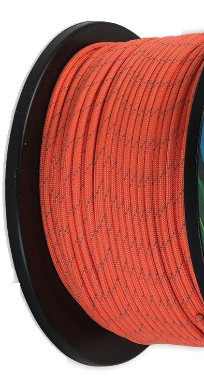 SE PC503OR55 Survivor Series Emergency Orange with Reflective Tracer 7-Strand 550 Paracord (500 Feet)