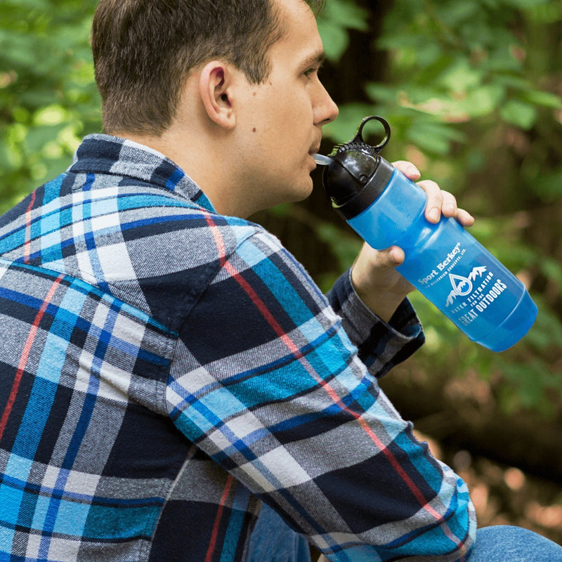 Sport Berkey Bottle BPA-Free Portable 22oz male drinking