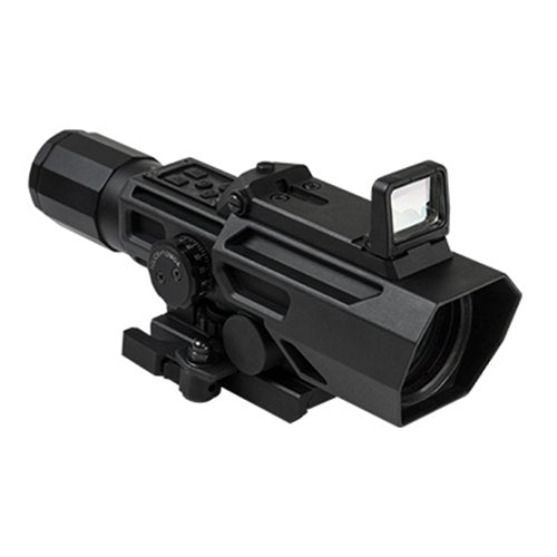 NC Star Ncstar Ado 3-9x42mmx 40mm, P4 Sniper Reticle with Flip Up Red Dot Optic, Black, One Size