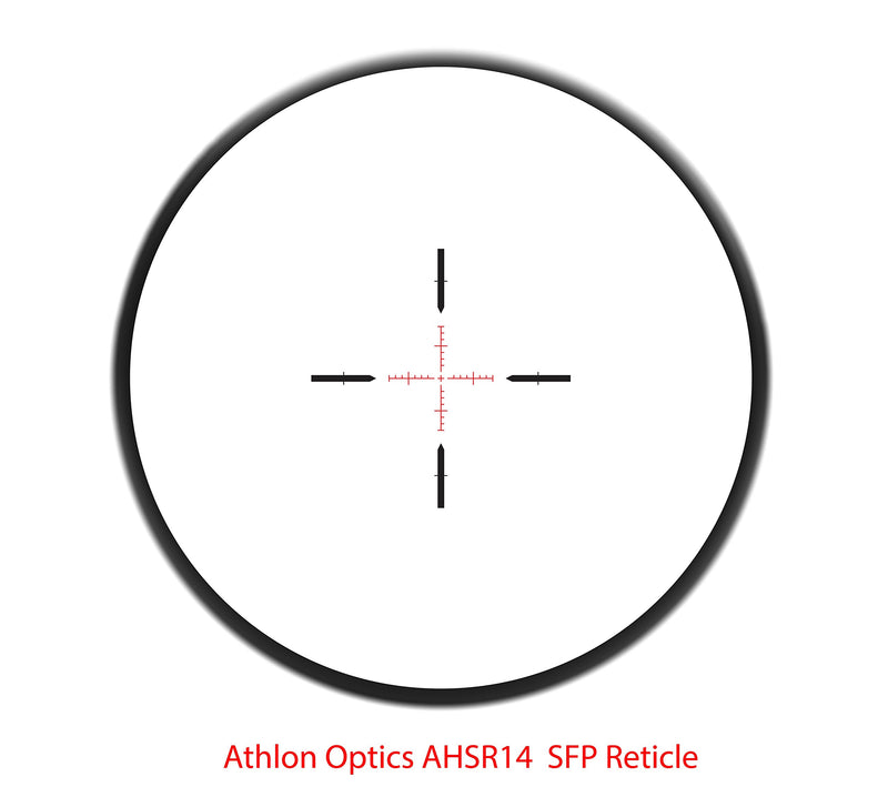 Athlon Optics TALOS BTR 1-4x24  Direct Dial Fixed 30mm Tube SFP, AHSR 14 SFP IR-MIL 215025