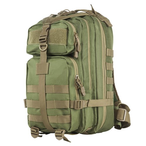 VISM by NcSTAR CBSGT2949 SMALL BACKPACK/GREEN WITH TAN TRIM