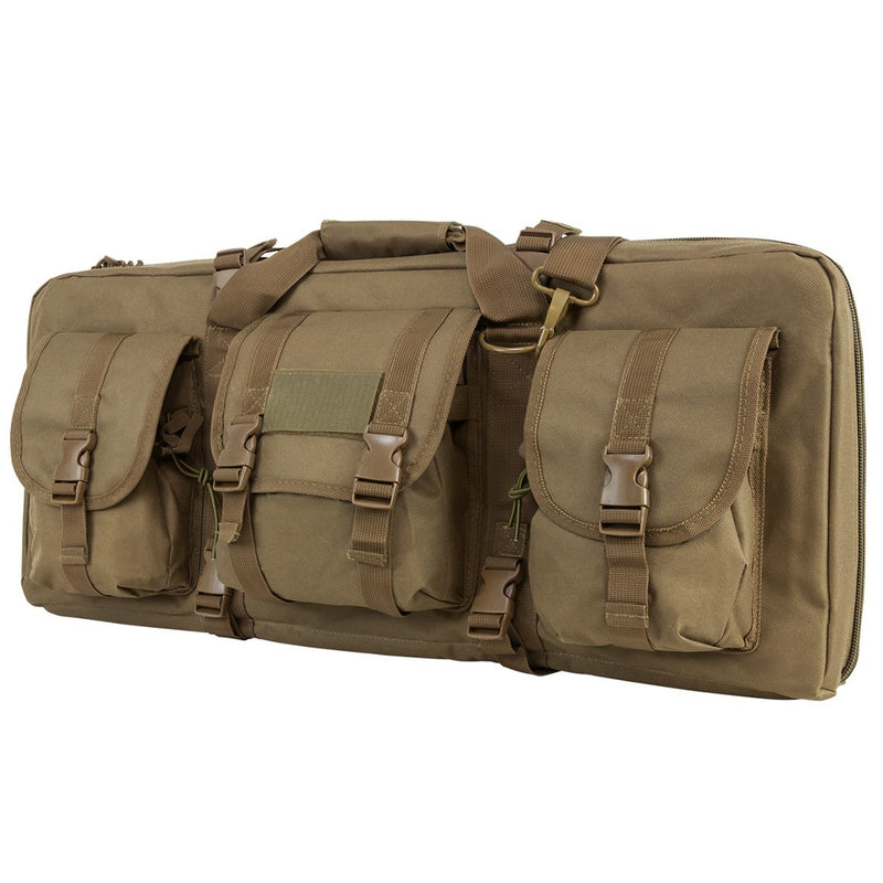 VISM by NcSTAR CVCPD2962T-28 DELUXE  CASE WITH 3 ACCESSORY POCKETS (28"L X 13"H)/ TAN