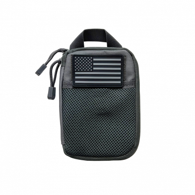 VISM by NcSTAR MOLLE UTILITY POUCH WITH U.S. PATCH URBAN GRAY