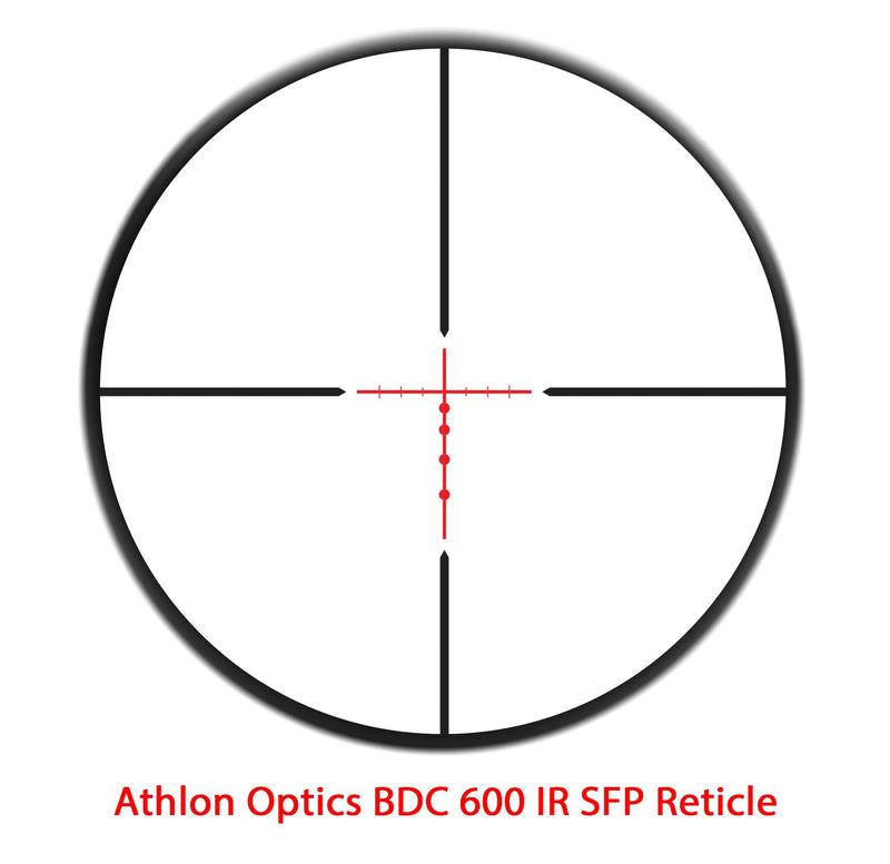 Athlon Optics Talos Rifle Scope 1" Tube 6-24x50mm SFP BDC 600 IR 215012