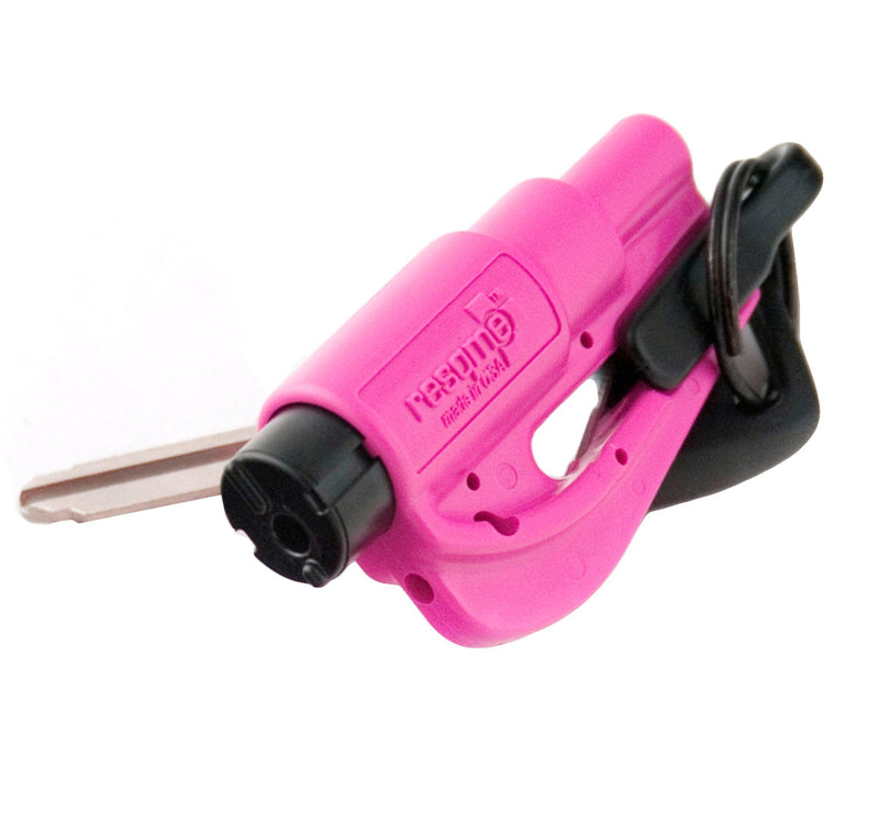 RESQME The Original Keychain Car Escape Tool, Made in USA (Pink)