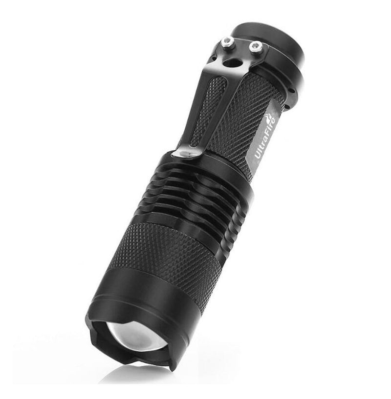 UltraFire 7w 300lm Mini Cree Led Flashlight Black