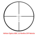 Athlon Optics NEOS 3-9x40 Capped Fixed Focus 1 inch SFP BDC 22 RimFire 216003
