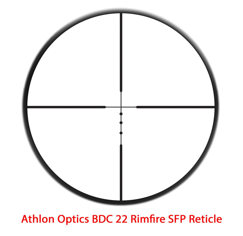 Athlon Optics NEOS 3-9x40 Capped Fixed Focus 1 inch SFP BDC 22 RimFire 216003