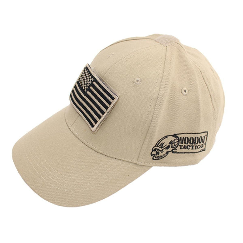 Voodoo Tactical 20-935125000 Cap With Removable Flag Patch Sand