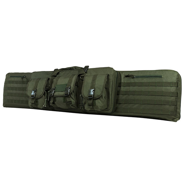 VISM by NcSTAR CVDC2946G-55 DELUXE DOUBLE RIFLE CASE (55"L X 13"H)/ GREEN