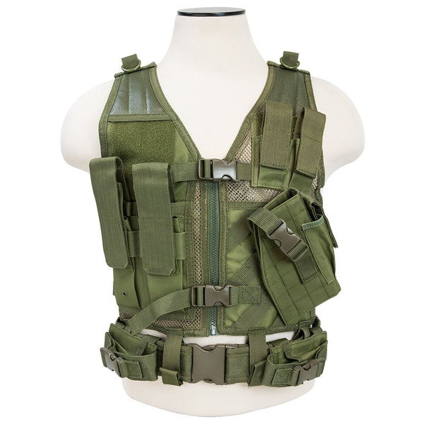 VISM by NcSTAR CTVC2916G TACTICAL VEST/GREEN XS-S