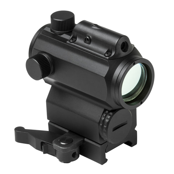 VISM by NcSTAR VDBRGLB 1.7"H 30MM MICRO BLUE & RED DOT REFLEX OPTIC WITH GREEN LASER/ LOCKING QUICK RELEASE MOUNT/ BLACK