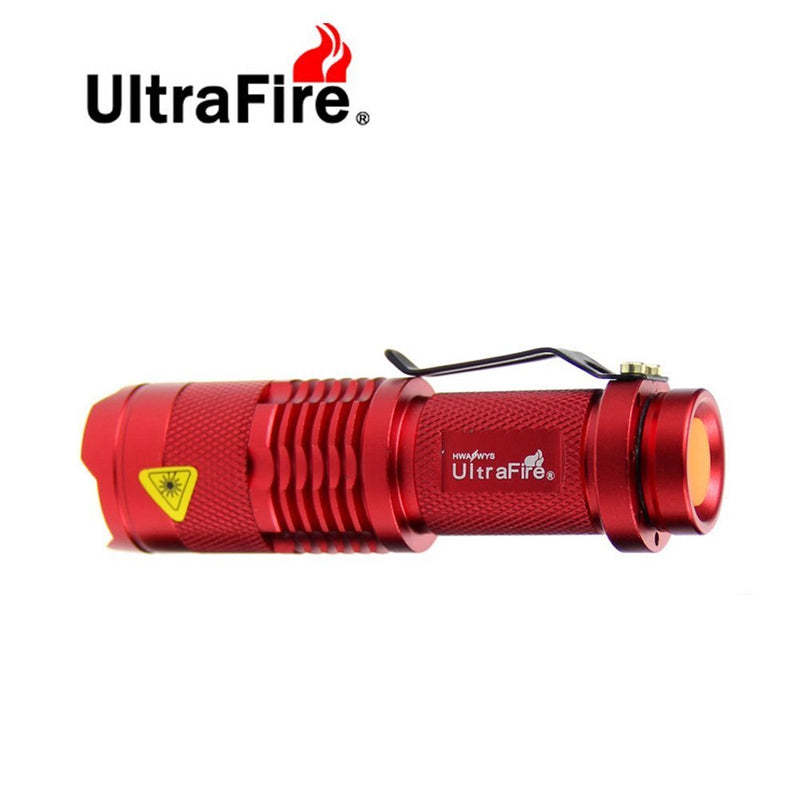 UltraFire 7W 200LM Mini CREE LED Flashlight Red