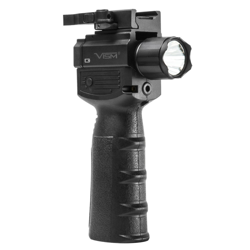 VISM by NcSTAR VAQVGFLRV2 GEN2 QR Vertical Grip with Built in LED Flas