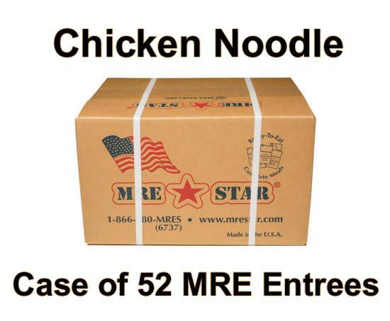 MRE Star Case of 52 Chicken Noodle Stew with Vegetables Entrees - CE-202C
