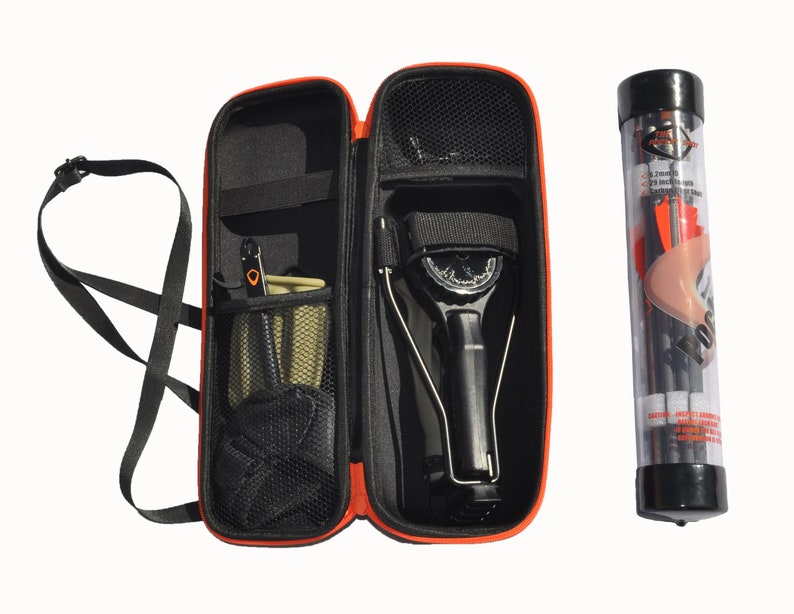 The Pocket Shot Pro Arrow Kit with Case, Take Down Arrows, and Tips