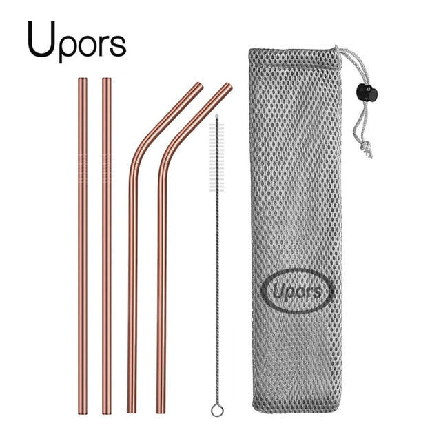 bronze reusable straws/ upors