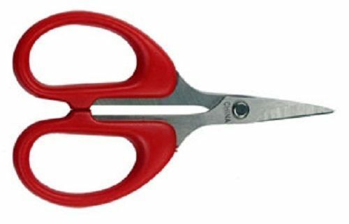 SE SC1339R Fishing Line Scissors 4-1/4” Stainless Steel Blades Red Handles